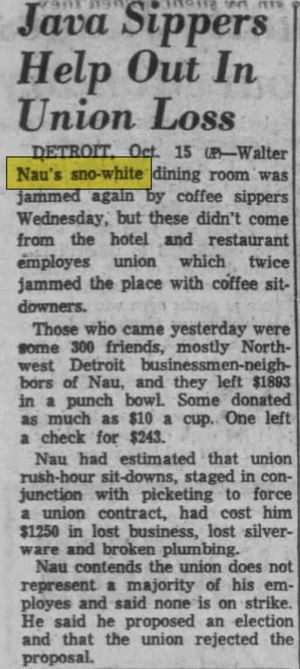 Naus Sno-White Dining Room - Oct 1959 Friends Help Out